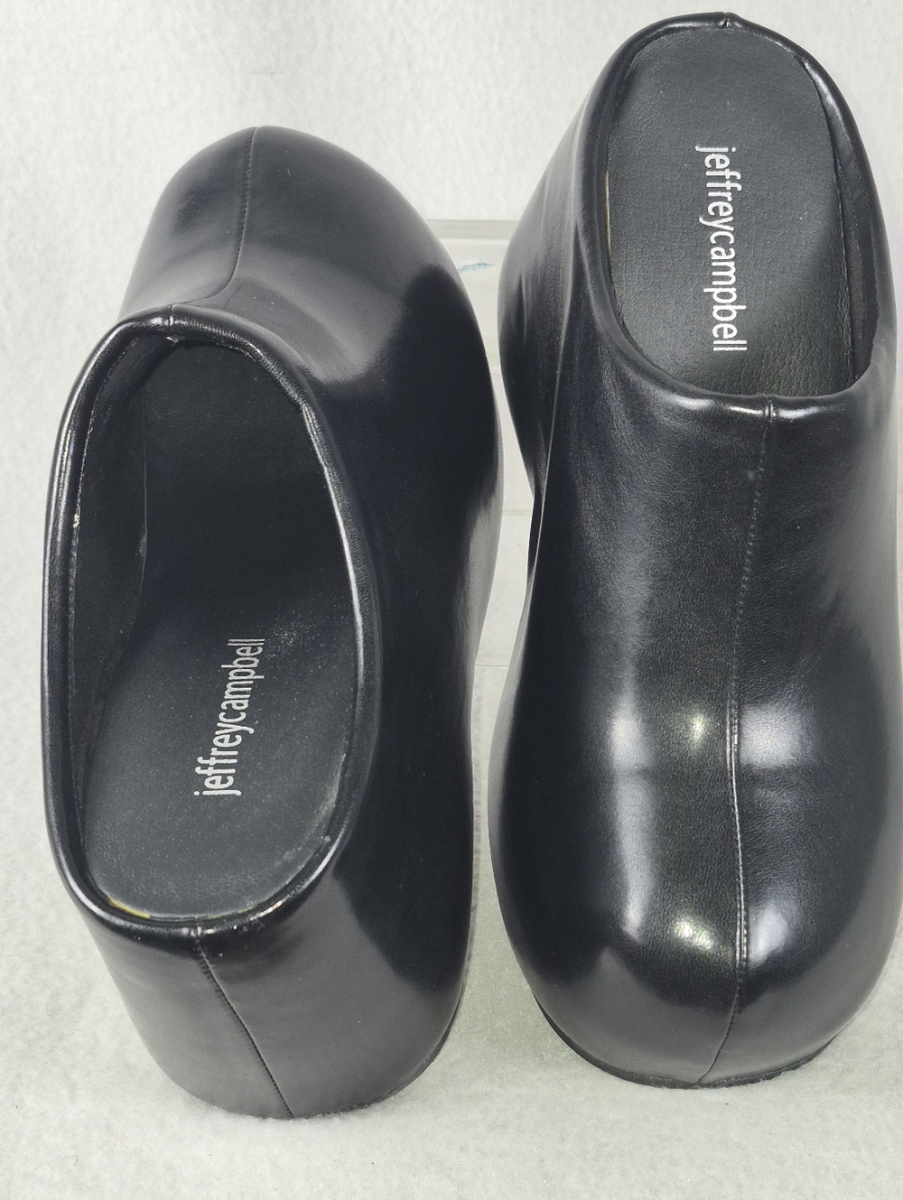 Jeffrey Campbell Women’s Cloggin Platform Wedge Clogs – Black – Size 6.5 - Picture 5 of 10